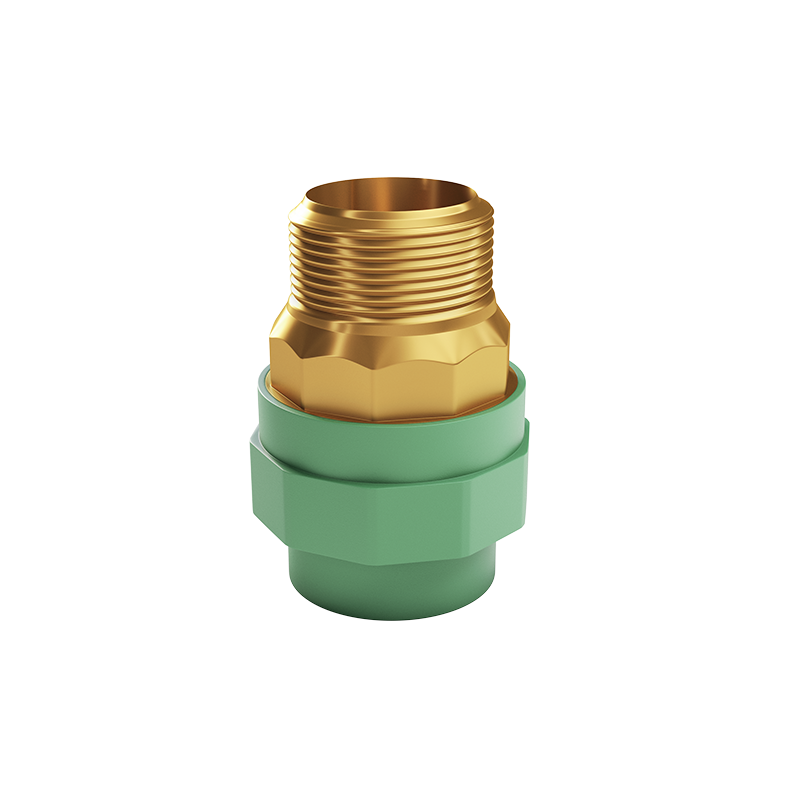 Male Threaded Brass insert Adaptor Coupling with brass nut